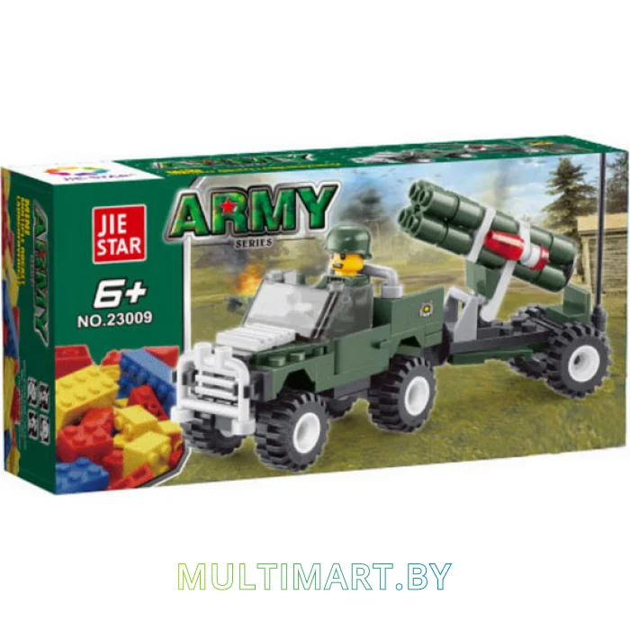 Конструктор JIE-STAR Army 23009 Военный джип